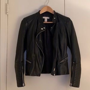 Faux Leather Moto Jacket